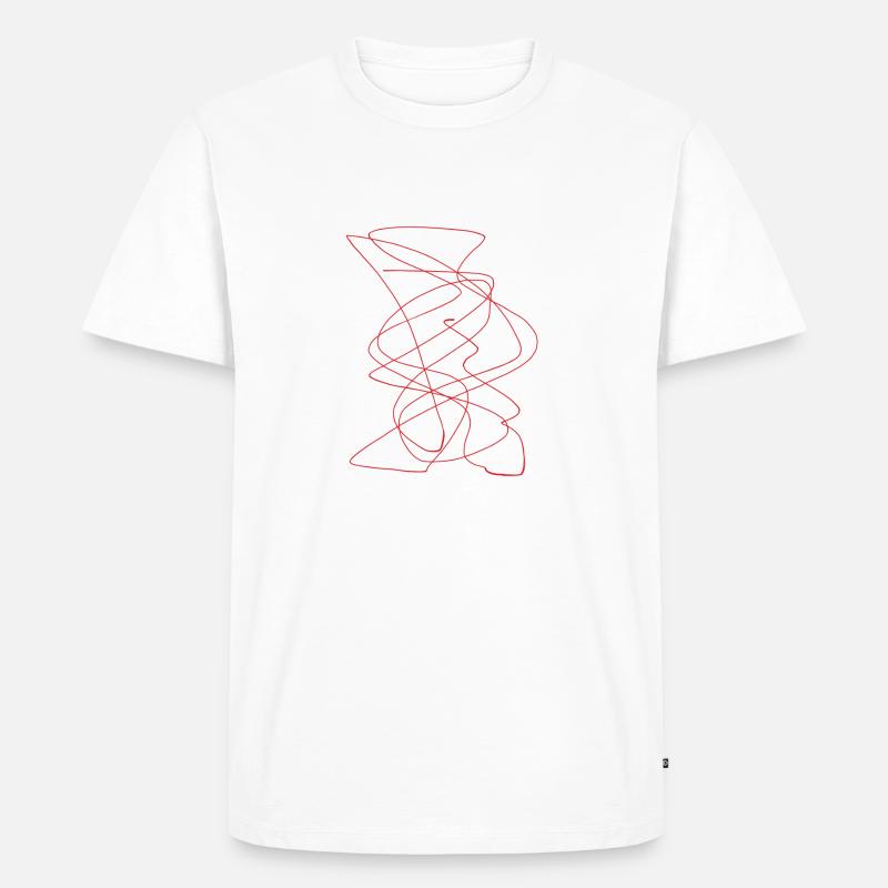 Krakel 2 - Männer Premium Bio T-Shirt - Weiß