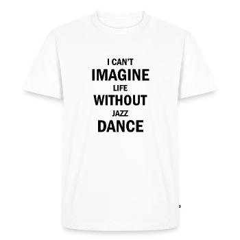 Danse Danse Musique - T-shirt Premium bio Homme - blanc - Devant - Nico (187cm)