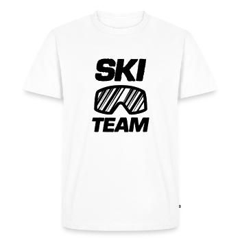 Équipe de ski - T-shirt Premium bio Homme - blanc - Devant - Nico (187cm)