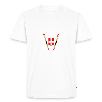 Alpine Skiing | Ski | Zermatt | Switzerland - Men's Premium Organic T-Shirt - white - Front - Nico (187cm)