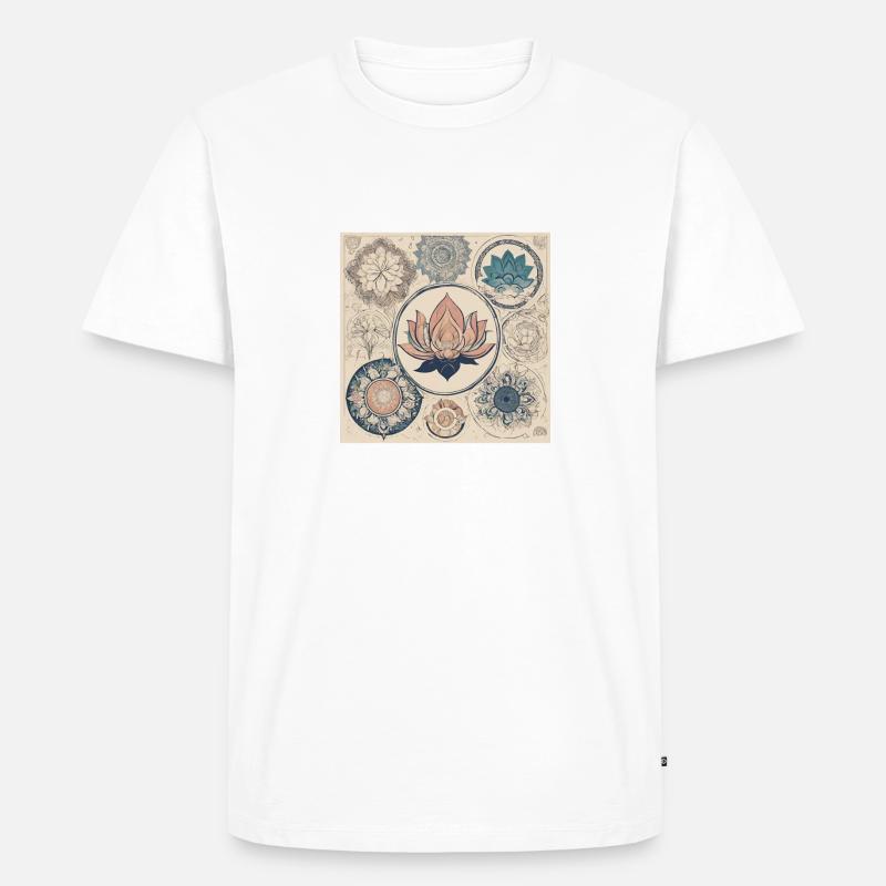 Floraison éternelle - T-shirt Premium bio Homme - blanc