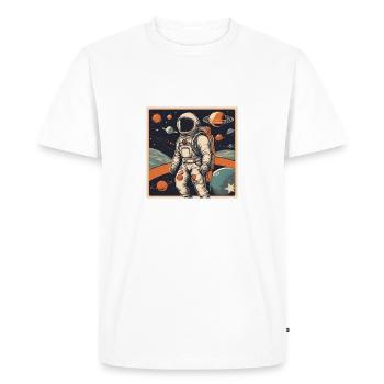 Moonwalk - T-shirt Premium bio Homme - blanc - Devant - Nico (187cm)