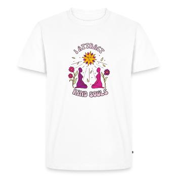 spiritual quote - Men's Premium Organic T-Shirt - white - Front - Nico (187cm)