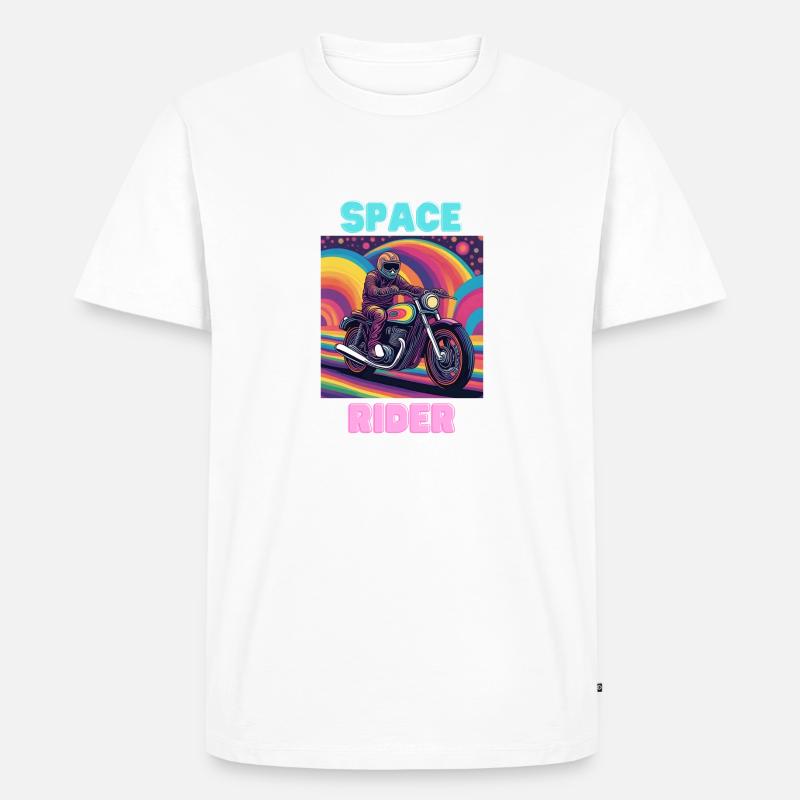Cavalier de l’espace - T-shirt Premium bio Homme - blanc