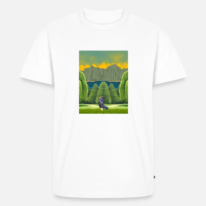 ANime - Männer Premium Bio T-Shirt - Weiß