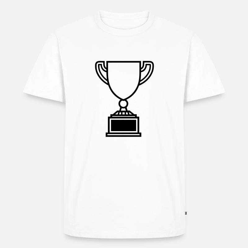 Trophäe - Männer Premium Bio T-Shirt - Weiß