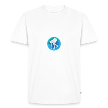 Natattion départ - T-shirt Premium bio Homme - blanc - Devant - Nico (187cm)