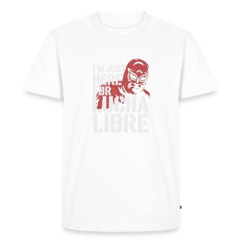 Action et look lutte - T-shirt Premium bio Homme - blanc - Devant - Nico (187cm)