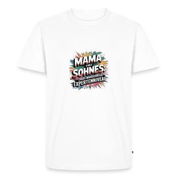 Mama Chaos - Men's Premium Organic T-Shirt - white - Front - Nico (187cm)