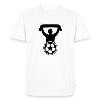 Football Fan - T-shirt Premium bio Homme - blanc - Devant - Nico (187cm)