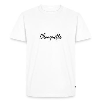 CHOUQUETTE - T-shirt Premium bio Homme - blanc - Devant - Nico (187cm)