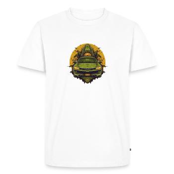 electric car 3 - T-shirt Premium bio Homme - blanc - Devant - Nico (187cm)
