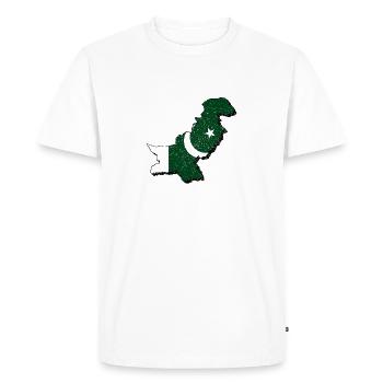 Pakistan - T-shirt Premium bio Homme - blanc - Devant - Nico (187cm)