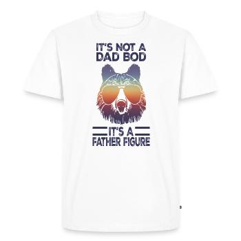 It's Not A Dad Bod It's A Father Figure - Men's Premium Organic T-Shirt - white - Front - Nico (187cm)