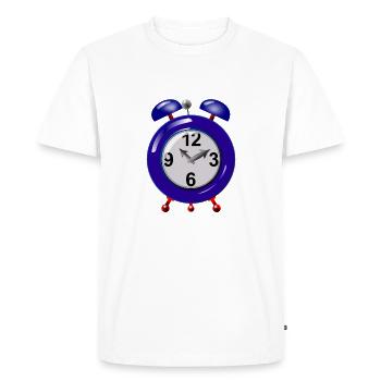 réveil - T-shirt Premium bio Homme - blanc - Devant - Nico (187cm)