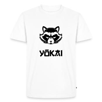 yokai blak - T-shirt Premium bio Homme - blanc - Devant - Nico (187cm)