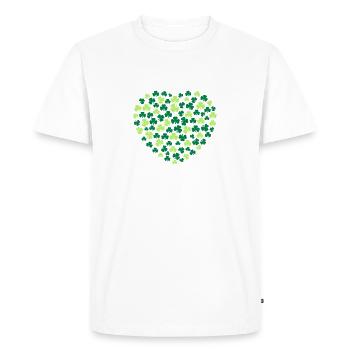 st patricks day - Men's Premium Organic T-Shirt - white - Front - Nico (187cm)