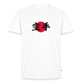 karate - Men's Premium Organic T-Shirt - white - Front - Nico (187cm)