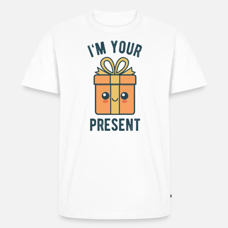 I'm Your Present - Männer Premium Bio T-Shirt - Weiß