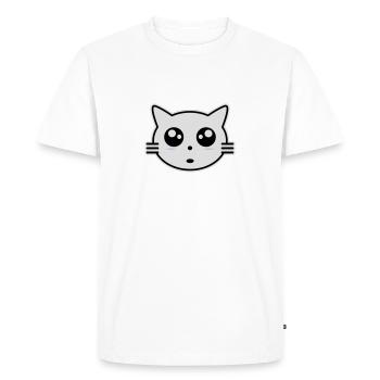 Chaton - T-shirt Premium bio Homme - blanc - Devant - Nico (187cm)