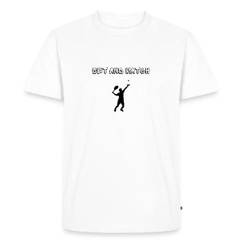 Set and match - T-shirt Premium bio Homme - blanc - Devant - Nico (187cm)