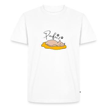 Parfait - T-shirt Premium bio Homme - blanc - Devant - Nico (187cm)