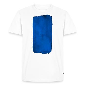 Zone bleue / Arrière-plan - COULEUR - T-shirt Premium bio Homme - blanc - Devant - Nico (187cm)