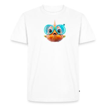 MonStarFish - Digital Fantasy Pisces - T-shirt Premium bio Homme - blanc - Devant - Nico (187cm)