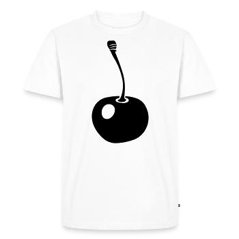 cerise - T-shirt Premium bio Homme - blanc - Devant - Nico (187cm)