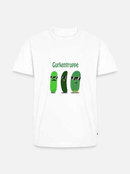 Gurken - Gurke - Gurkentruppe - Männer Premium Bio T-Shirt - Weiß
