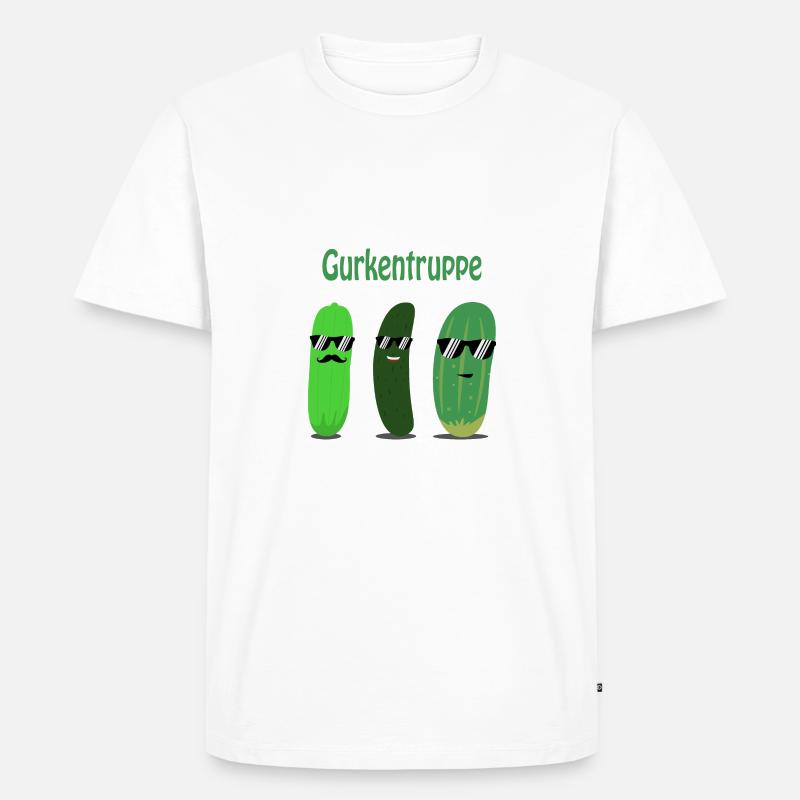 Gurken - Gurke - Gurkentruppe - Männer Premium Bio T-Shirt - Weiß