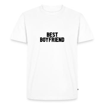 Best Boyfriend - Men's Premium Organic T-Shirt - white - Front - Nico (187cm)