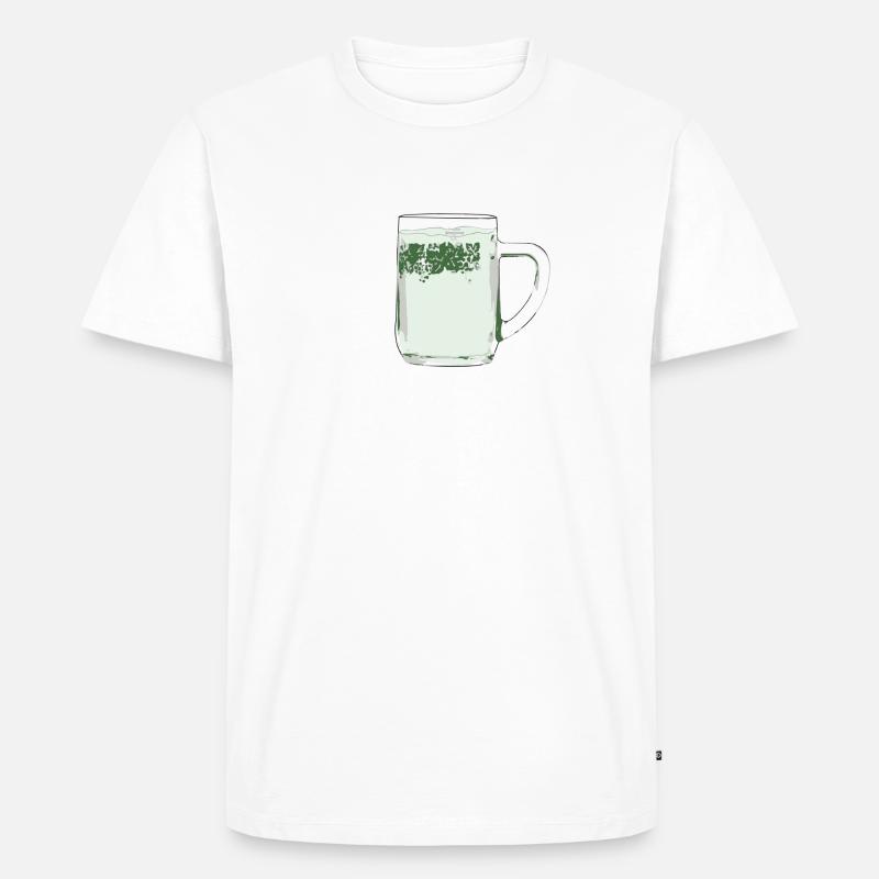 Spritzer - Männer Premium Bio T-Shirt - Weiß