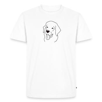 Newfoundland dog Newfoundland dog - Men's Premium Organic T-Shirt - white - Front - Nico (187cm)
