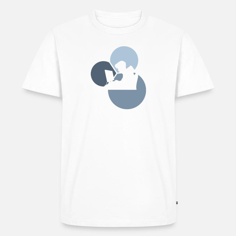 Hacker Computer Science Student - Men's Premium Organic T-Shirt - white