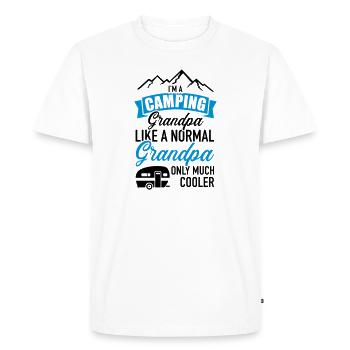 Caravan - Men's Premium Organic T-Shirt - white - Front - Nico (187cm)