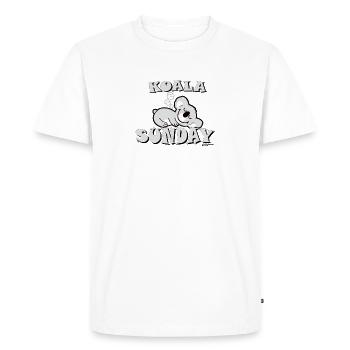 Smileyworld Koala Sunday Smiley - T-shirt Premium bio Homme - blanc - Devant - Nico (187cm)