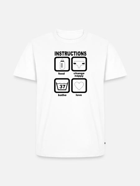 baby - Männer Premium Bio T-Shirt - Weiß