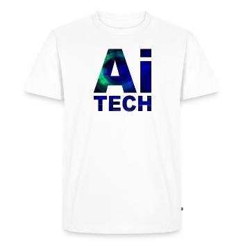 TECHNOLOGIE DE L’IA - T-shirt Premium bio Homme - blanc - Devant - Nico (187cm)