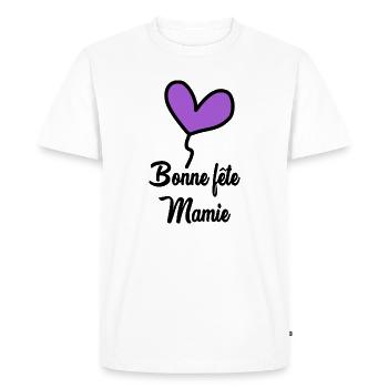 HAPPY GRANNY'S DAY - Men's Premium Organic T-Shirt - white - Front - Nico (187cm)