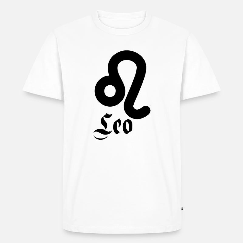 Leo Leeuw - Männer Premium Bio T-Shirt - Weiß