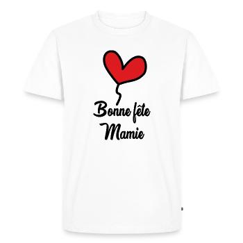 HAPPY GRANNY'S DAY - Men's Premium Organic T-Shirt - white - Front - Nico (187cm)