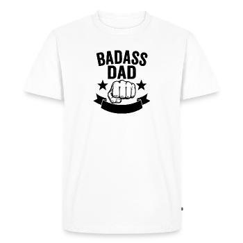 T-shirt Force et Fierté - T-shirt Premium bio Homme - blanc - Devant - Nico (187cm)