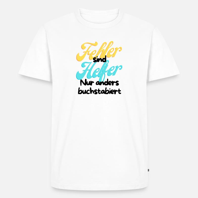 Error Helper Gradient Script - Men's Premium Organic T-Shirt - white