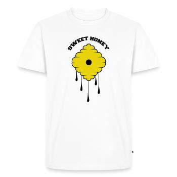 Sweet Honey - T-shirt Premium bio Homme - blanc - Devant - Nico (187cm)