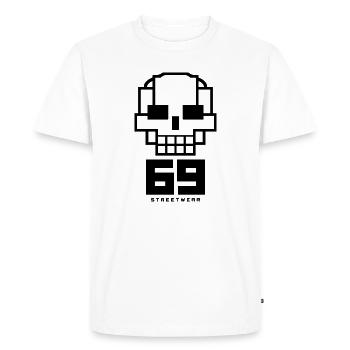 Skull69 - T-shirt Premium bio Homme - blanc - Devant - Nico (187cm)