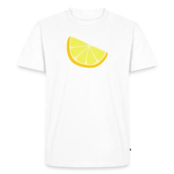 tranche de citron - T-shirt Premium bio Homme - blanc - Devant - Nico (187cm)