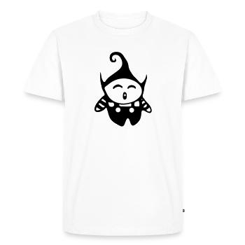 bébé lutin - T-shirt Premium bio Homme - blanc - Devant - Nico (187cm)