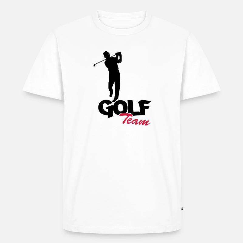 golfer_team2 - Männer Premium Bio T-Shirt - Weiß