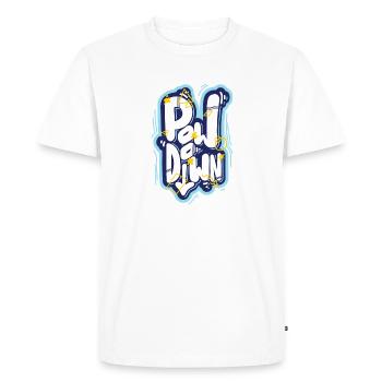 Pow Down - T-shirt Premium bio Homme - blanc - Devant - Nico (187cm)